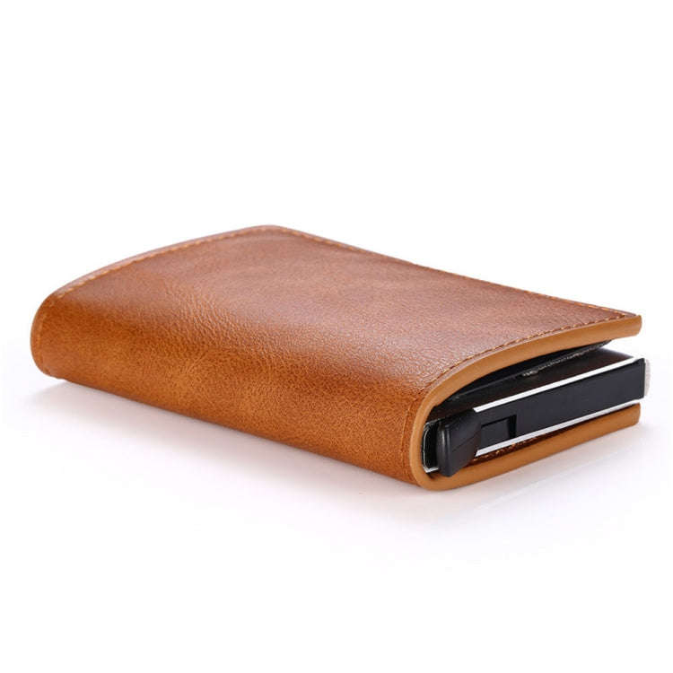 HUMERPAUL RFID Anti-Magnetic Automatic Card Set Credit Card Box Coin Bag(Red)