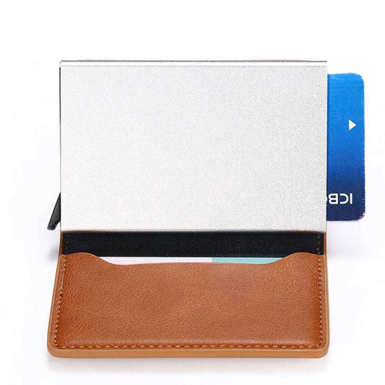 HUMERPAUL RFID Anti-Magnetic Automatic Card Set Credit Card Box Coin Bag(Red)