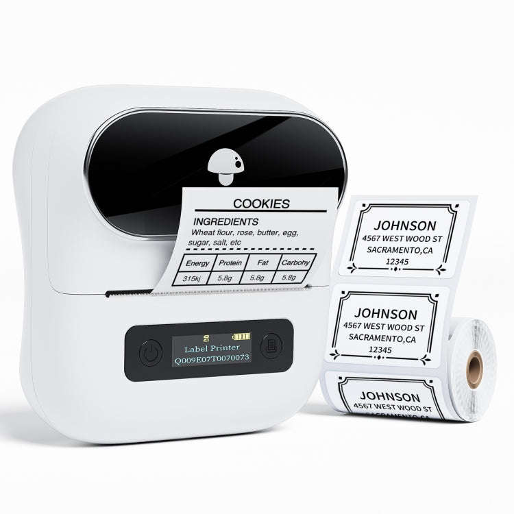 Phomemo M220 Jewelry Clothing Tags Bluetooth Thermist Strip Tag Printer(White)