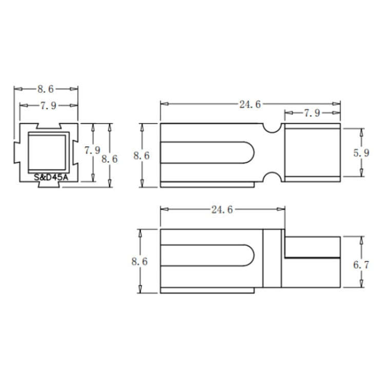 SD45A600V Anderson Unipolar Controller Plug(SD45H-RE)
