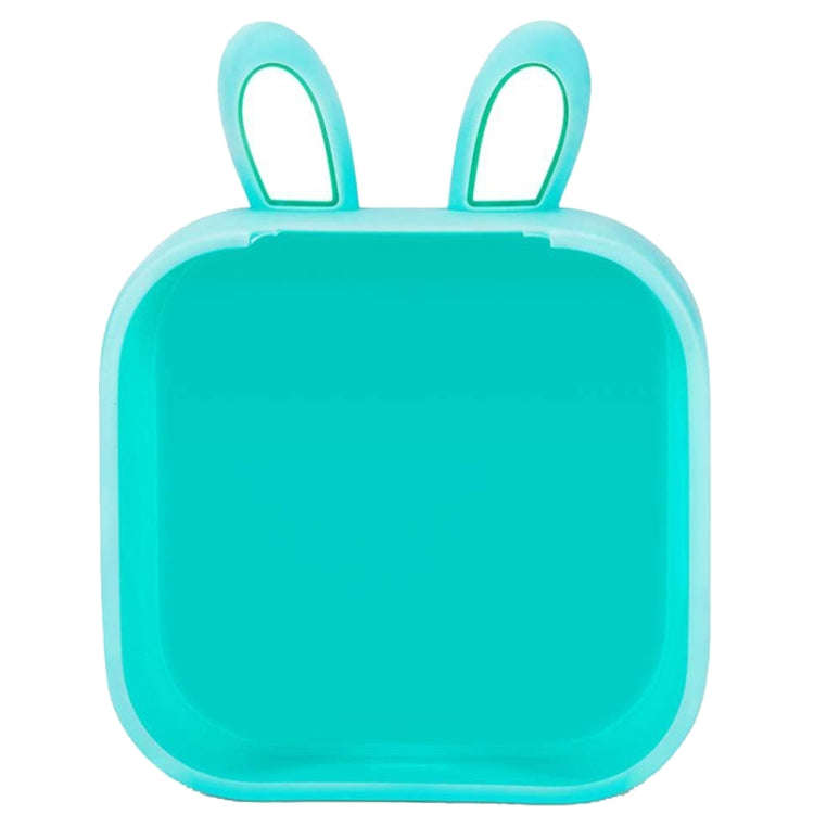 For Phomemo T02 Printer Silicone Protective Case(Green Rabbit Ear)