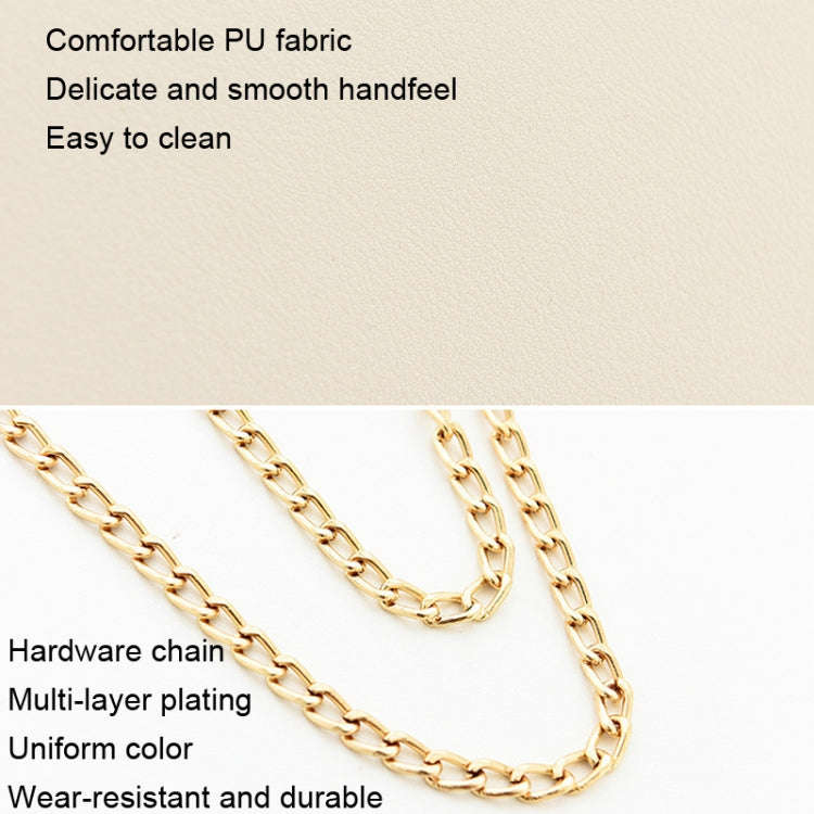 Messenger Sequins Shoulder Bag Women Mobile Phone Coin Purse, Color: Beige With Pendant