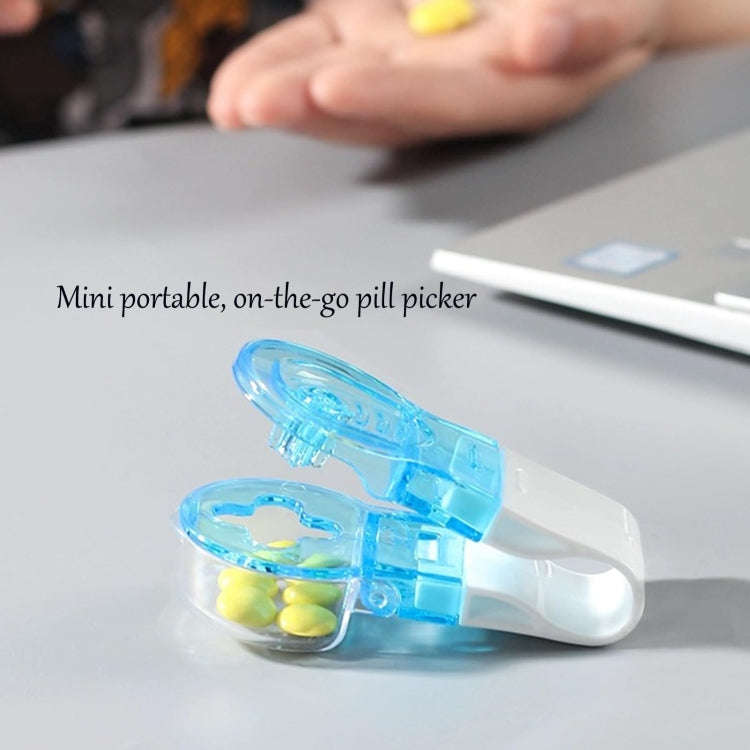 Portable Pill Taker Tablets Pills Blister Pack Opener Pills Box Case(Transparent)