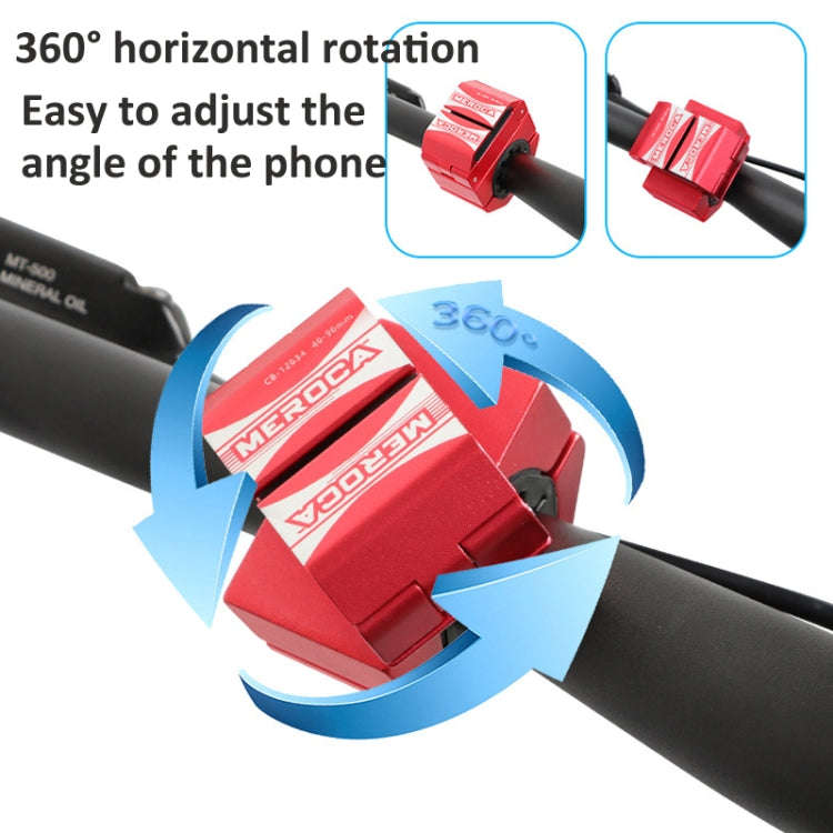 Ring Shape Bicycle Aluminum Alloy Mobile Phone Holder Motorcycle Navigation Bracket(Titanium)