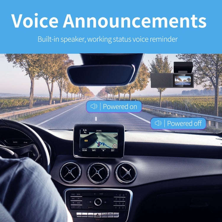 FISANG 2K HD Night Vision Car WIFI Car Driving Recorder, Style: Single Recording 2K