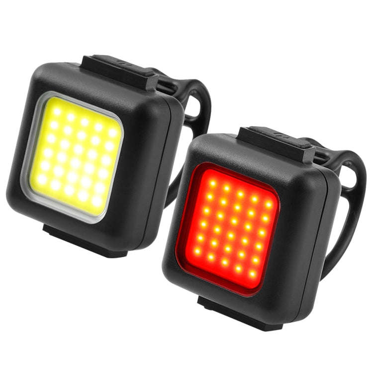 COB Lamp Beads Mini Mountain Bike Light USB Rechargeable Cycling Waterproof MTB Road Bike Lamp, C...