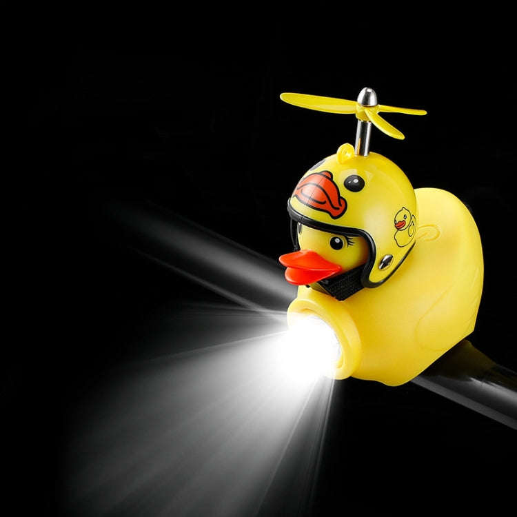 Yellow Duck Bike Bell Handlebar Headlight Car Ornaments Cycling Accessories Helmets Decor(Dog Hel...