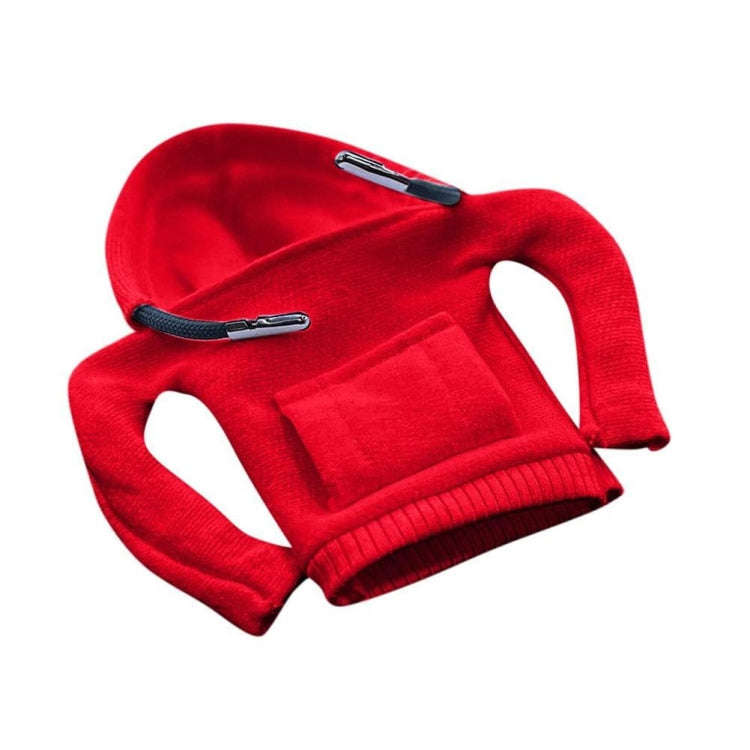 2pcs Car Gear Shift Brake Handle Hoodie Decorative Cover(Red)
