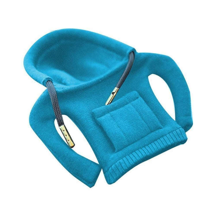 2pcs Car Gear Shift Brake Handle Hoodie Decorative Cover(Blue)