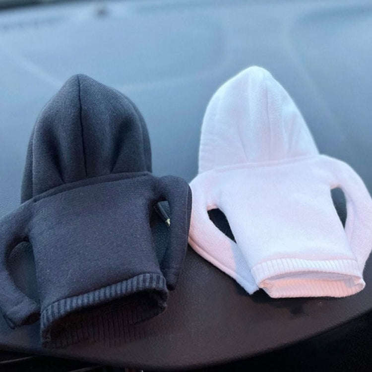 2pcs Car Gear Shift Brake Handle Hoodie Decorative Cover(Red)