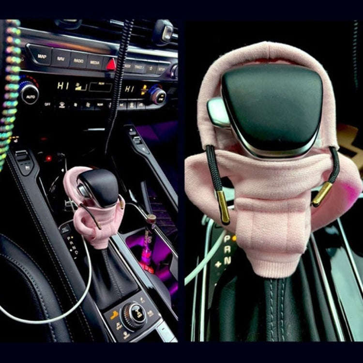2pcs Car Gear Shift Brake Handle Hoodie Decorative Cover(Blue)