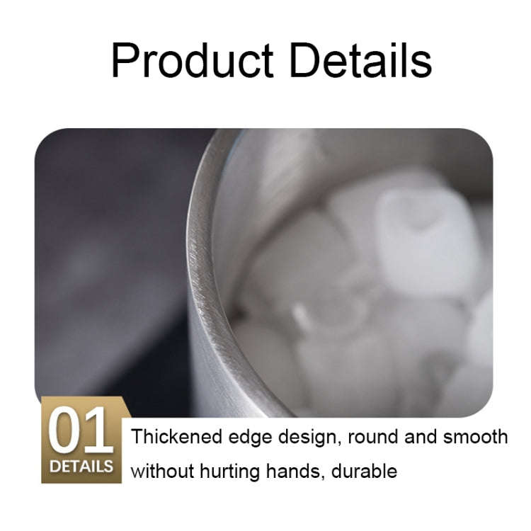 Large Capacity Thickened Stainless Steel Round Ice Bucket Bar Double-Layer Champagne Beer Barrel(...