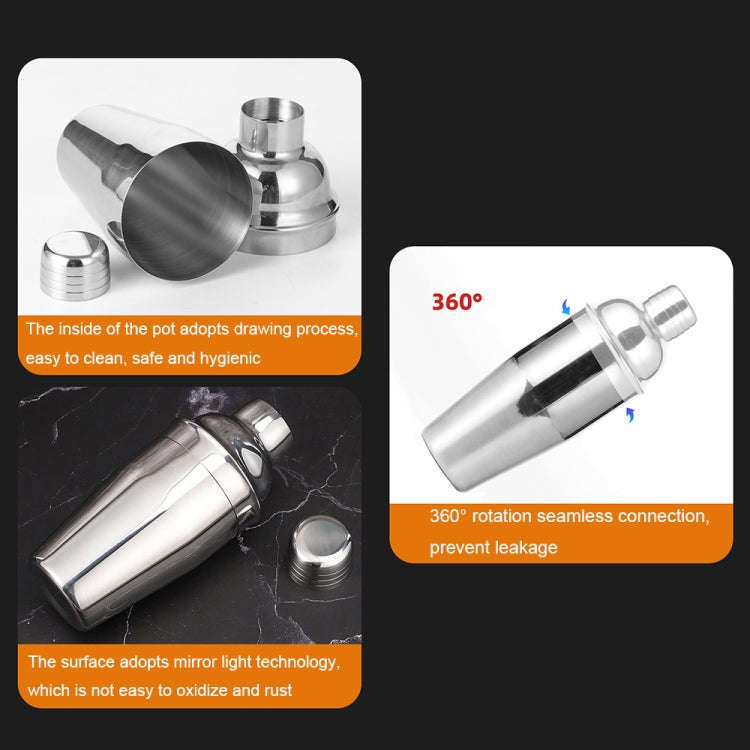 12 In 1 Stainless Steel Bartender Set With Oval Wooden Frame Base Bar Bartending Tools, Style: 700ml