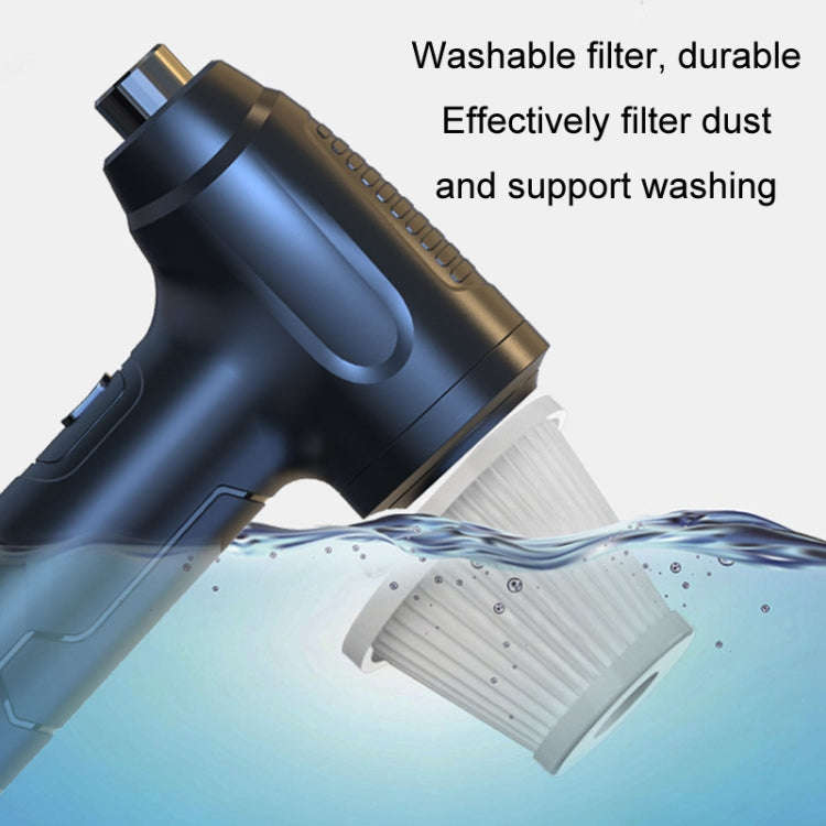 Vehicle-Mounted Home Rechargeable Vacuum Cleaner Keyboard Case Dust Blower(White)