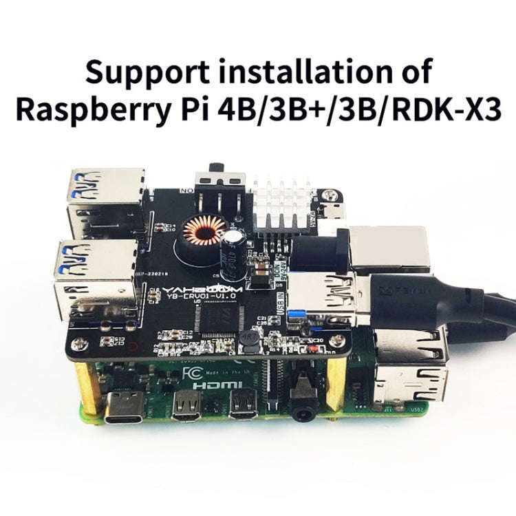 Yahboom USB3.0 HUB Expansion Board ROS Robot Expansion Dock(6000301226)