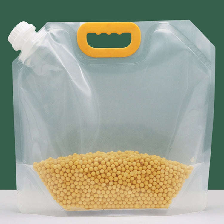 5pcs Portable Food Packaging Bag Grain Sealed Bag Fresh-keeping Storage Bag, Capacity: 2.5kg
