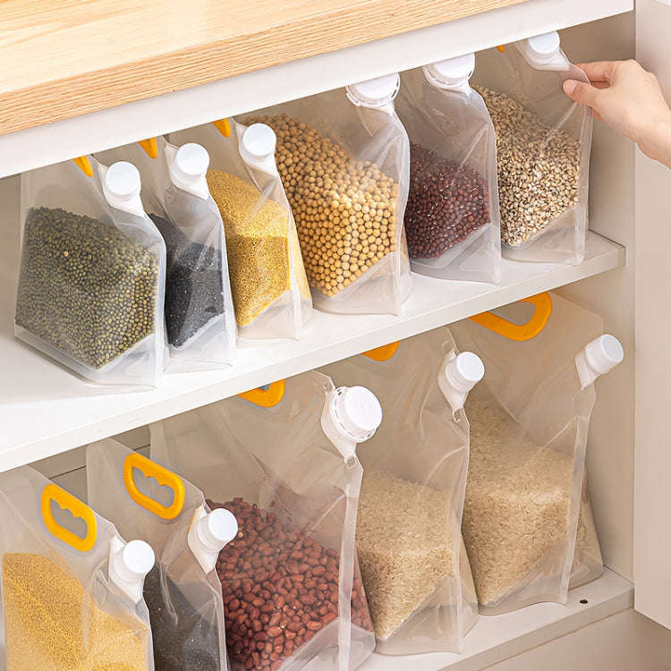 5pcs Portable Food Packaging Bag Grain Sealed Bag Fresh-keeping Storage Bag, Capacity: 500g