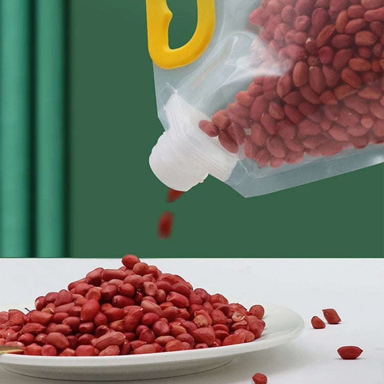 5pcs Portable Food Packaging Bag Grain Sealed Bag Fresh-keeping Storage Bag, Capacity: 1.5kg
