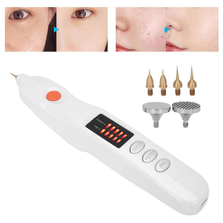Spot Mole Pen Spot Removal Instrument Home Beauty Instrument, Spec: Charging Model EU Plug(White)