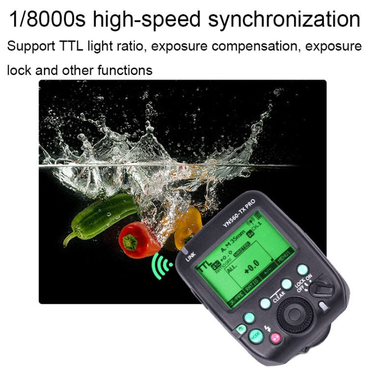 For Nikon YONGNUO YN560-TX Pro High-speed Synchronous TTL Trigger Wireless Flash Trigger