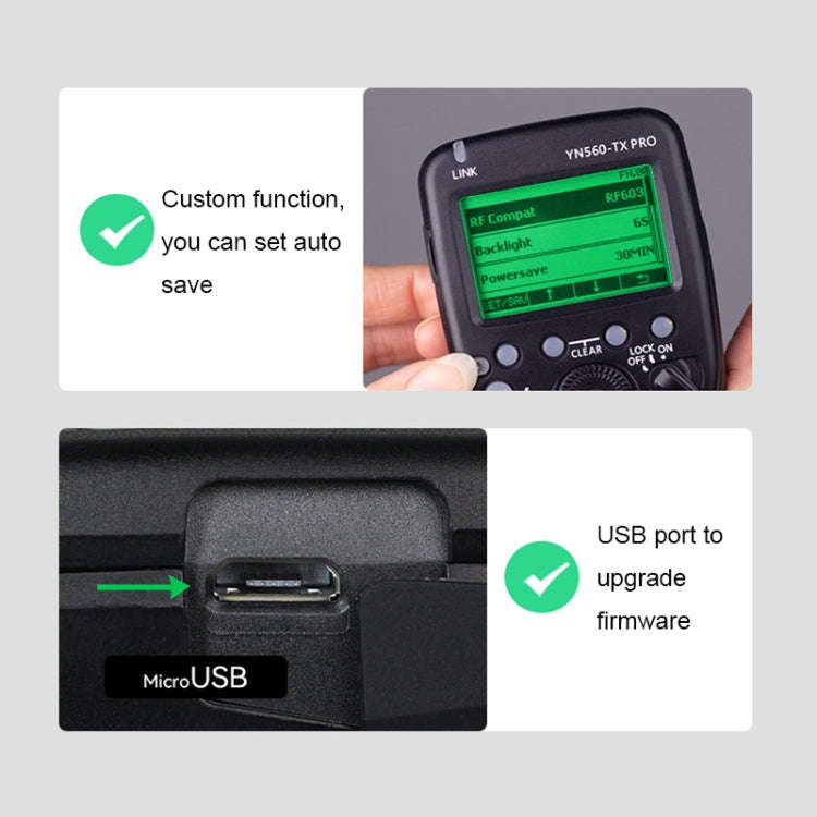 For Nikon YONGNUO YN560-TX Pro High-speed Synchronous TTL Trigger Wireless Flash Trigger