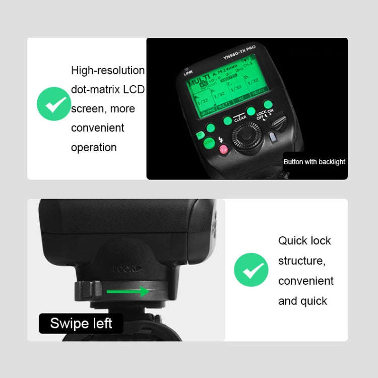 For Nikon YONGNUO YN560-TX Pro High-speed Synchronous TTL Trigger Wireless Flash Trigger