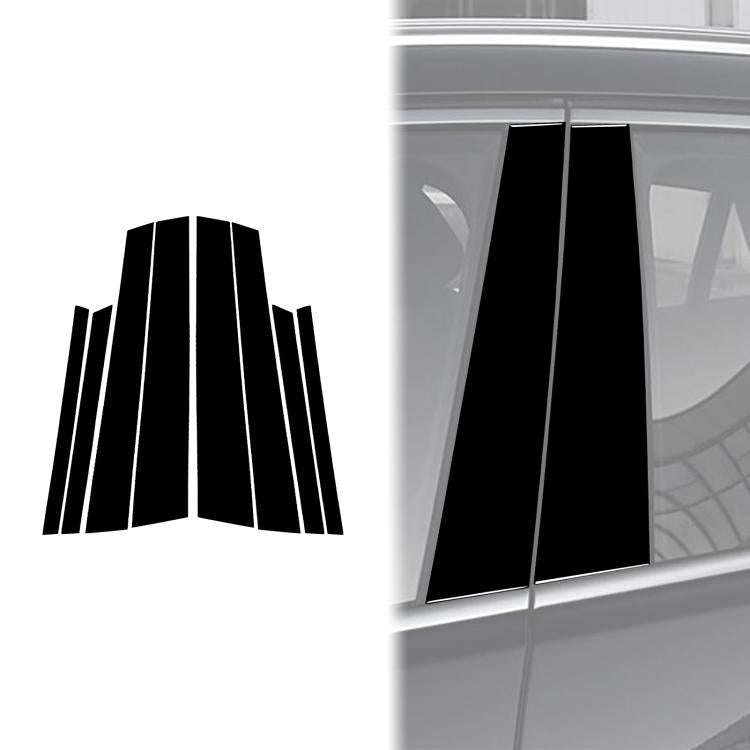For 2014-2018 BMW X6 F16 Universal B-pillar Decorative Sticker for Left and Right Drive(Black)