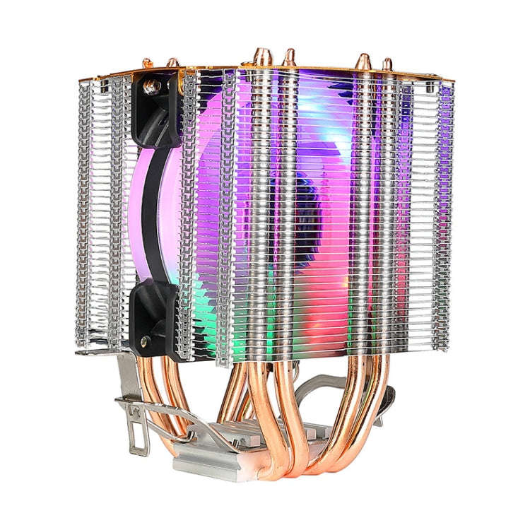 EVESKY 600 Desktop Computer 4 Copper Tube Mute CPU Cooling Fan, Color: Color Single Fan