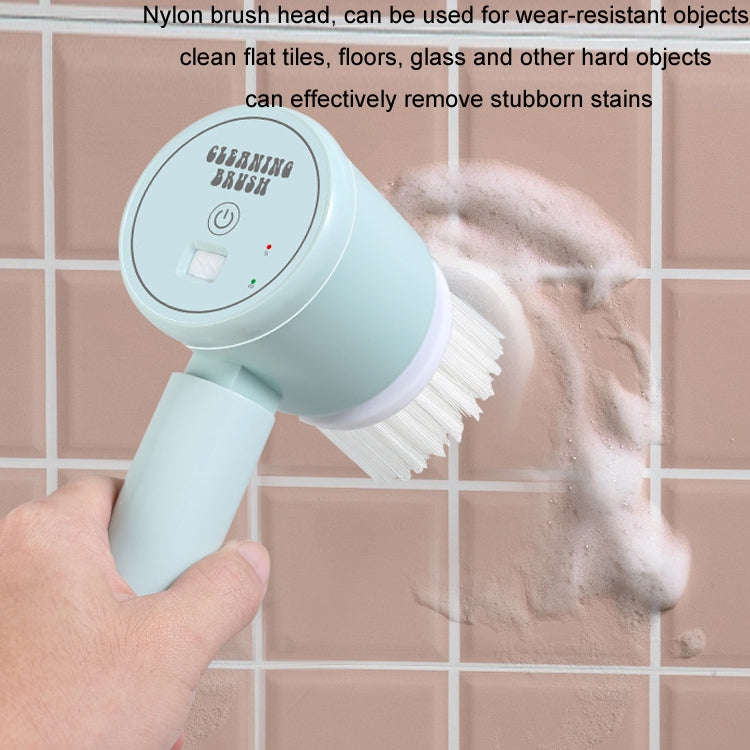 Multifunctional Handheld Wireless Folding Electric Cleaning Brush(Lemon Yellow)