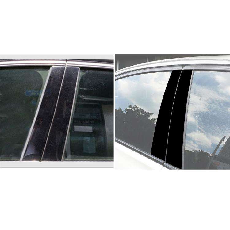 For BMW X5 E70 8pcs /Set Left and Right Drive Universal B-pillar Decorative Sticker(Black)