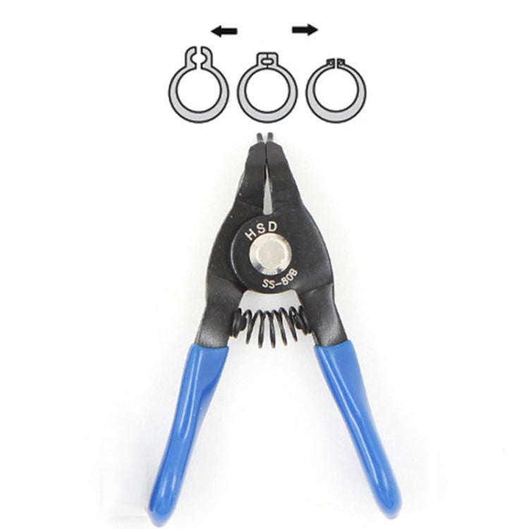 HSD SS-80B Outer For Shaft Curved  10-25mm Compact Spring-Loaded Pliers Retaining Ring Pliers