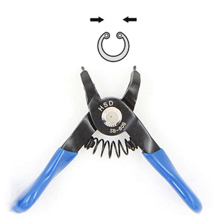 HSD SB-80B Internal For Hole Curved 10-25mm Compact Spring-Loaded Pliers Retaining Ring Pliers