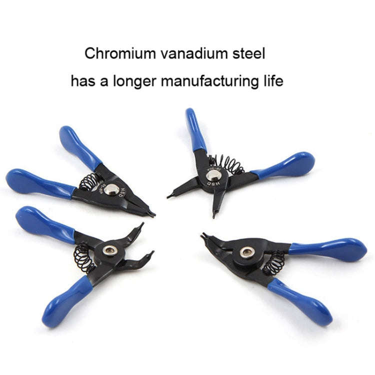 HSD SS-80B Outer For Shaft Curved  10-25mm Compact Spring-Loaded Pliers Retaining Ring Pliers
