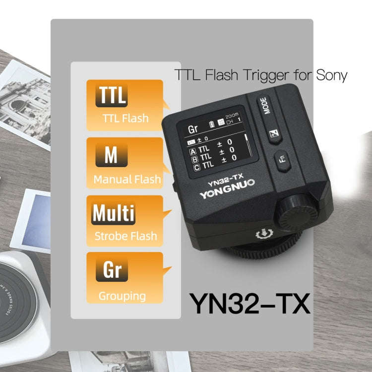 For Sony YONGNUO High-speed Synchronous Wireless TTL Flash Trigger Mirrorless Camera Flash Trigge...