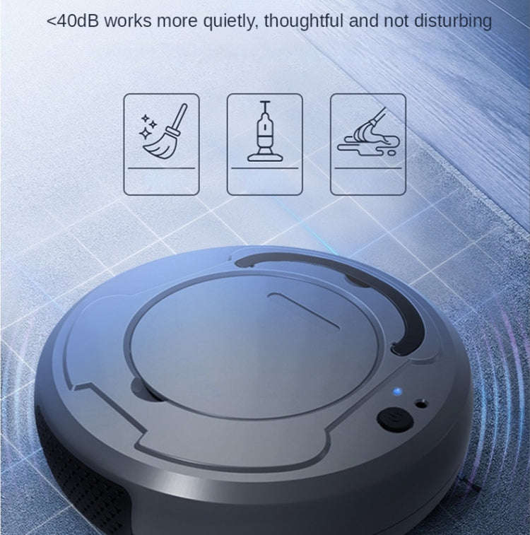 3-in-1 1800pa Smart Cleaning Robot Rechargeable Auto Robotic Vacuum Dry Wet Mopping Cleaner(Gray)