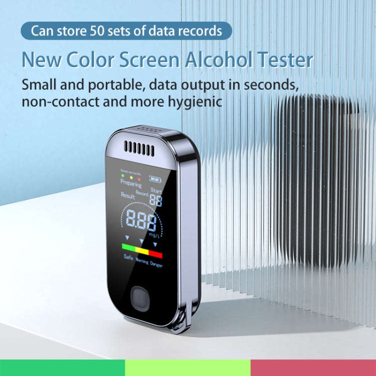 Mini Non-contact High-sensitivity Color Screen Digital Display Alcohol Tester(English)