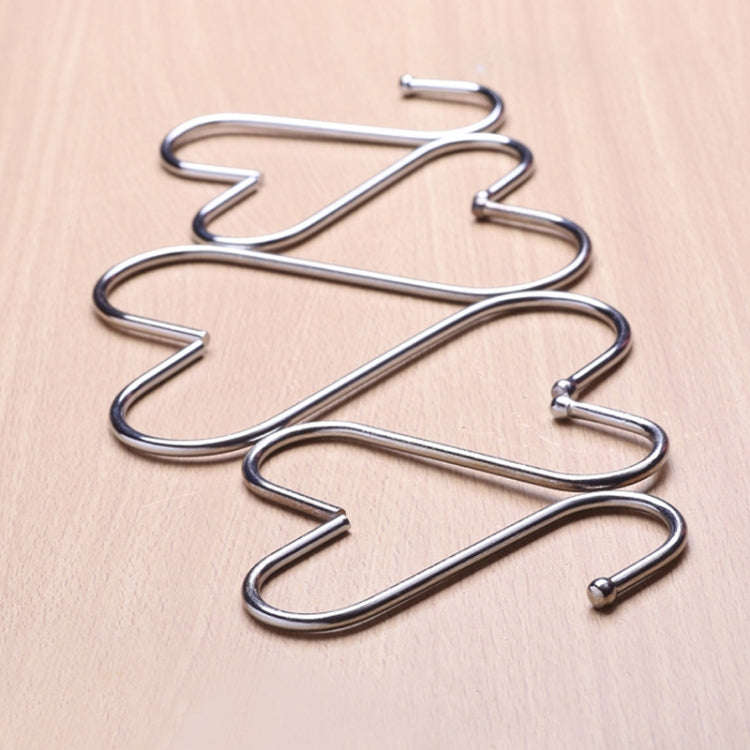 10pcs Small Multifunctional Stainless Steel Hooks Metal S-Shaped Hook