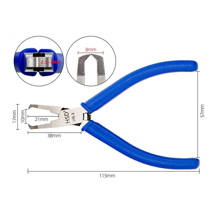 HSD HS-3 Top-cut 4.5 inch Narrow Mouth Chrome Vanadium Steel Forging Plastic Model Plier