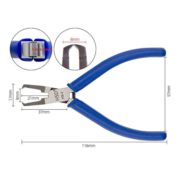 HSD HS-5 Top-cut 4.5 inch Chrome Vanadium Steel Forging Plastic Model Plier