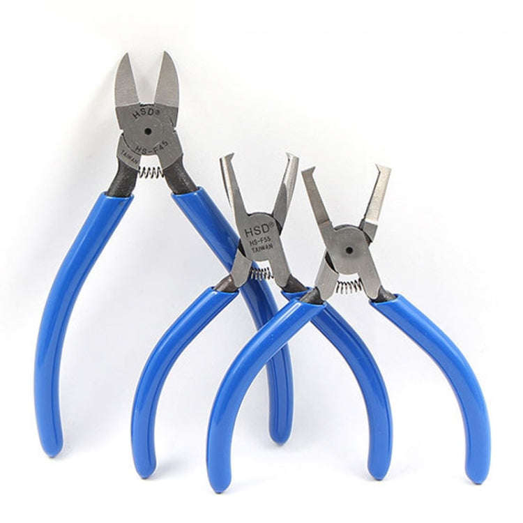 HSD HS-F45 Oblique Angle 45 Degree Chrome Vanadium Steel Forging Plastic Model Plier
