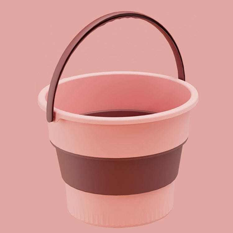 Large 17L Folding Thickened Portable Plastic Bucket Outdoor Fishing Barrel Car Travel Wash Barrel...