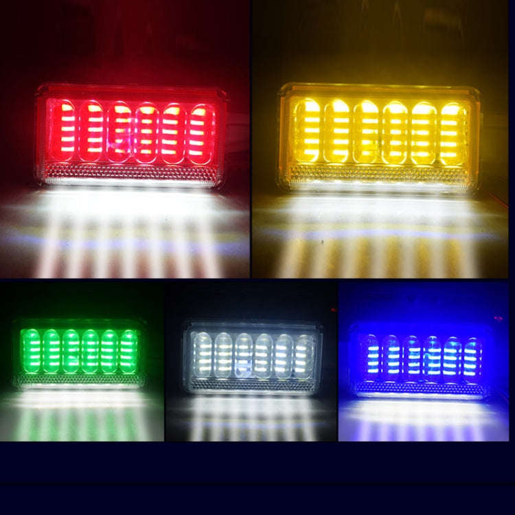 2pcs 24V Truck LED Side Light Car Strong Light Waterproof Super Bright Tire Lamp(Red)