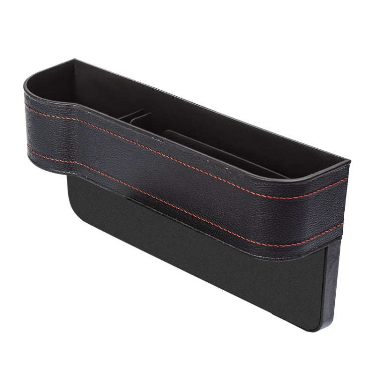 Car Seat Gap Interior PU Leather Storage Box Water Cup Holder(Principal Driver Black)