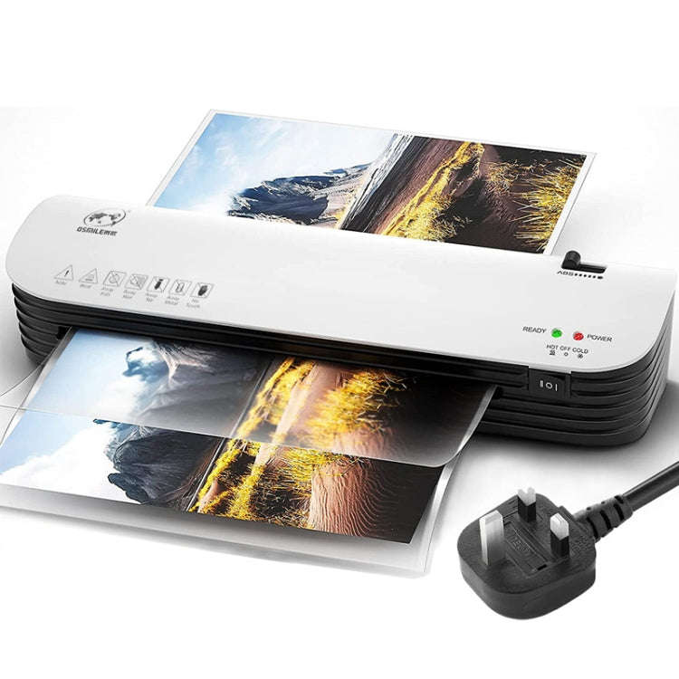 Osmile SL299 A4 Laminator Cold Hot Lamination Photo File Laminating Machine(UK Plug)