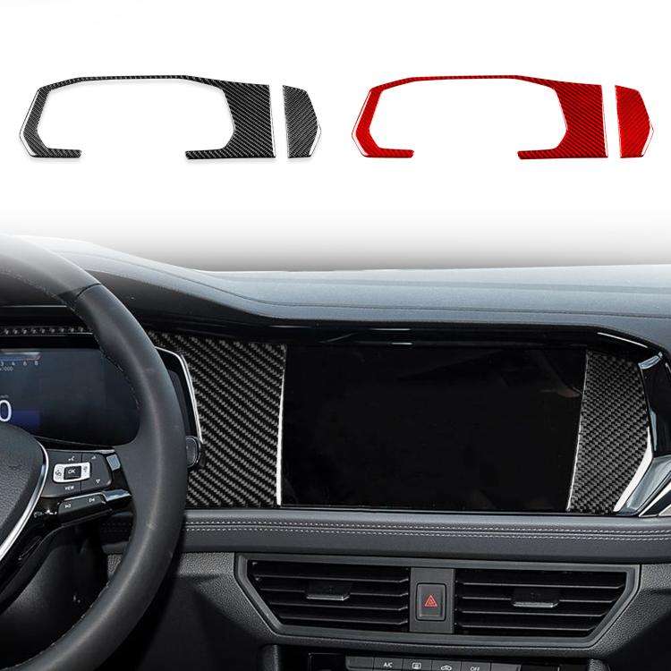 For Volkswagen Sagitar 2019-2023 2pcs /Set Left-hand Drive Dashboard Decoration Stickers(Red)