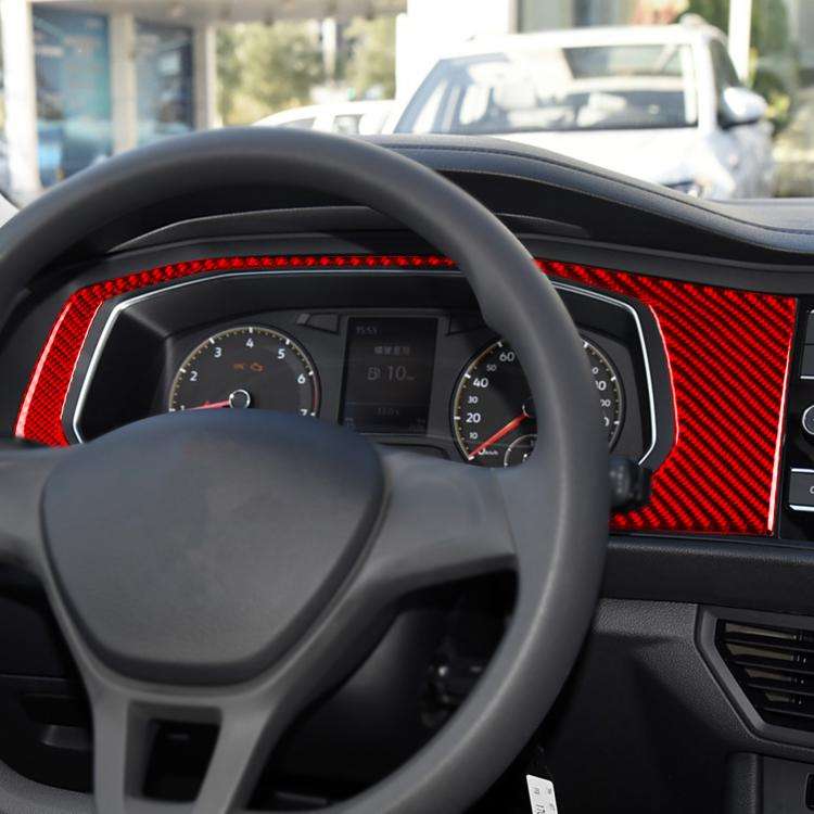 For Volkswagen Sagitar 2019-2023 2pcs /Set Left-hand Drive Dashboard Decoration Stickers(Black)