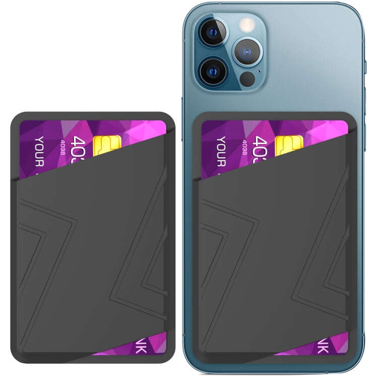 AhaStyle PT133-C Silicone Adhesive Card Case(Black)