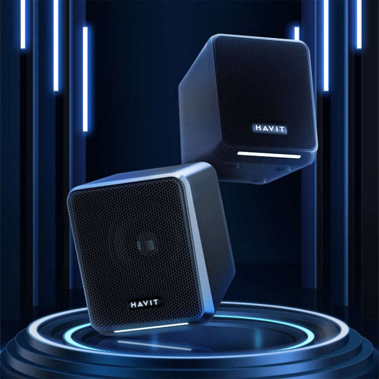 Havit A20 Plus Colorful Ambient Light Wired Computer Audio Stereo Surround Sound Speaker, Style: ...