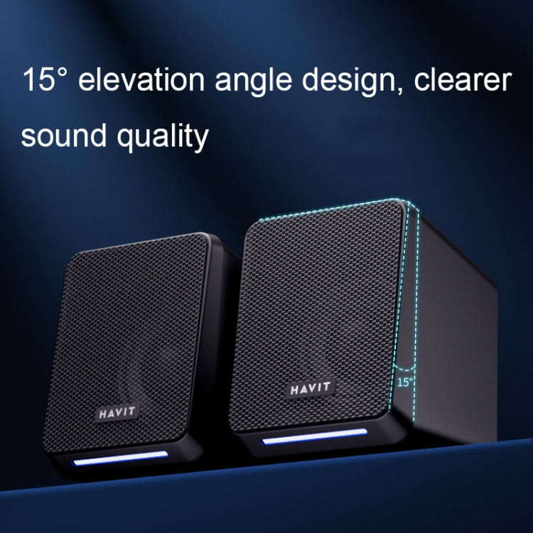 Havit A20 Plus Colorful Ambient Light Wired Computer Audio Stereo Surround Sound Speaker, Style: ...