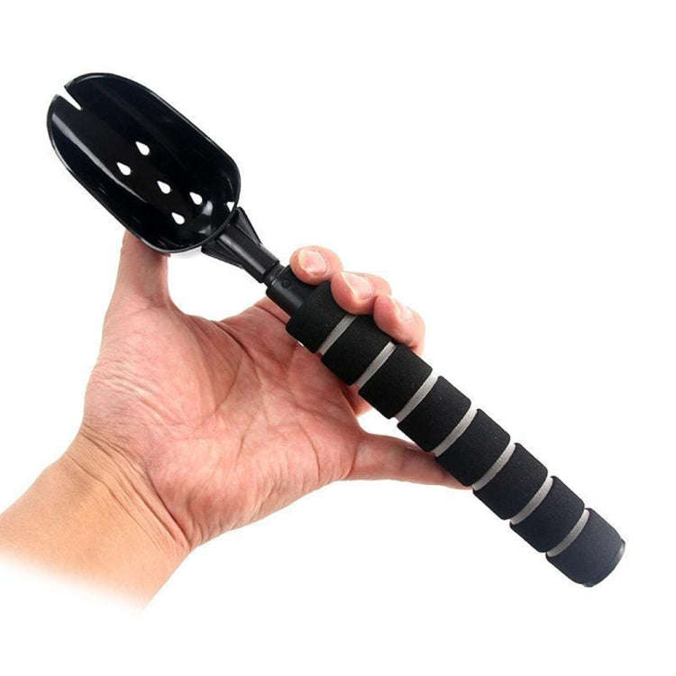 Fishing Bait Throwing Spoon Nesting Device Retractable Casting Scoop, Style: Stainless Steel